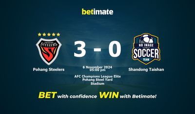 Dự đoán, tỷ lệ cược và mẹo cá cược Pohang Steelers vs Shandong Taishan 11/06/2024