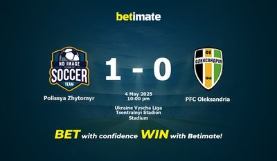 Dự đoán Polissya Zhytomyr vs PFC Oleksandria, tỷ lệ cá cược 04/05/2025