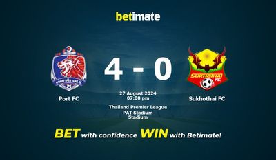 Soi kèo Port FC vs Sukhothai FC Dự đoán, tỷ lệ, tip cá cược 27/08/2024