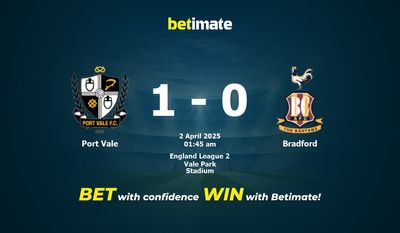 Dự đoán Port Vale vs Bradford, Tỷ lệ cược & Mẹo cá cược 04/01/2025