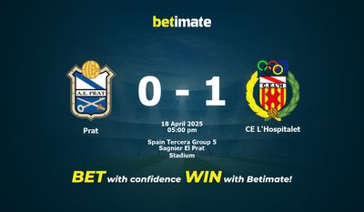 Dự đoán Prat vs CE L'Hospitalet, Tỷ lệ cược & Mẹo cá cược 04/18/2025