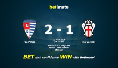 Dự đoán Pro Patria vs Pro Vercelli, Tỷ lệ cược & Mẹo cá cược 05/10/2025