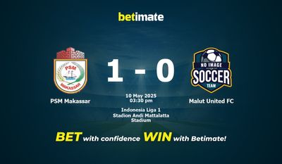 Dự đoán PSM Makassar vs Malut United FC, tỷ lệ và tip cá cược 10/05/2025