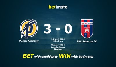 Dự đoán, Tỷ lệ cược & Mẹo cá cược Puskas Academy vs MOL Fehervar FC 26/04/2025