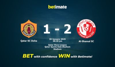 Dự đoán Qatar SC Doha vs Al-Shamal SC, Tỷ lệ cược & Mẹo cá cược 30/01/2025