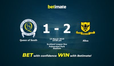 Dự đoán Queen of South vs Alloa, Tỷ lệ cược & Mẹo cá cược 03/15/2025