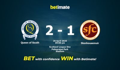 Dự đoán Queen of South vs Stenhousemuir, Tỷ lệ cược & Mẹo cá cược 26/04/2025