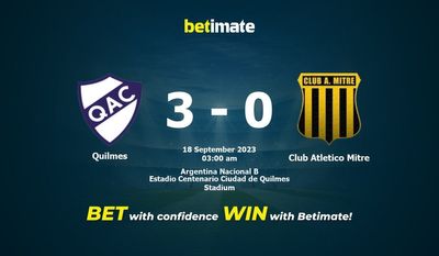 Soi kèo Quilmes vs Club Atletico Mitre, tỷ lệ và tip cá cược 17/09/2023