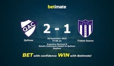 Soi kèo Quilmes vs Tristan Suarez, tỷ lệ và tip cá cược 30/09/2023