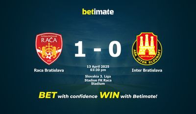 Soi kèo Raca Bratislava vs Inter Bratislava, Tỷ lệ & Mẹo cá cược 13/04/2025