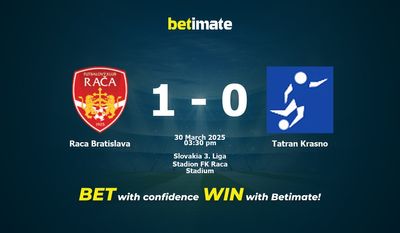 Soi kèo Raca Bratislava vs Tatran Krasno, Tỷ lệ & Mẹo cá cược 30/03/2025
