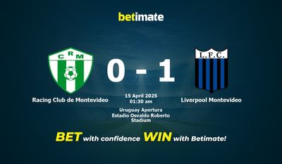 Dự đoán Racing Club de Montevideo vs Liverpool Montevideo, Tỷ lệ cược & Mẹo cá cược 04/14/2025