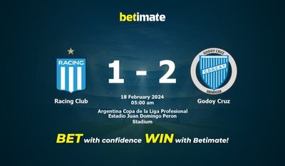 Dự đoán Racing Club vs Godoy Cruz, Tỷ lệ & Mẹo cá cược 17/02/2024