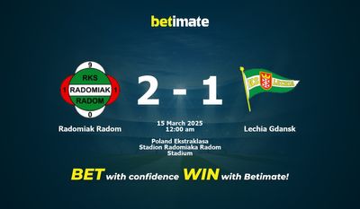 Dự đoán Radomiak Radom vs Lechia Gdansk, tỷ lệ và tip cá cược 14/03/2025