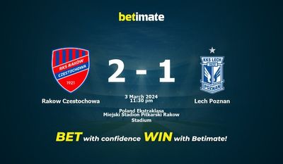 Soi kèo Rakow Czestochowa vs Lech Poznan, Tỷ lệ & Mẹo cá cược 03/03/2024