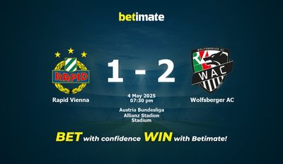 Dự đoán Rapid Vienna vs Wolfsberger AC, Tỷ lệ cược & Mẹo cá cược 05/04/2025