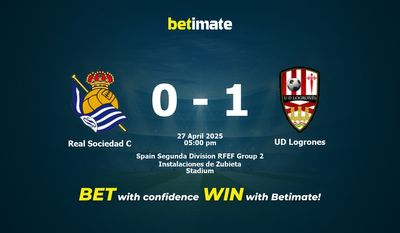 Dự đoán Real Sociedad C vs UD Logrones, Tỷ lệ cược & Mẹo cá cược 27/04/2025