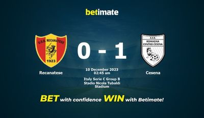 Dự đoán Recanatese vs Cesena, tỷ lệ và tip cá cược 09/12/2023