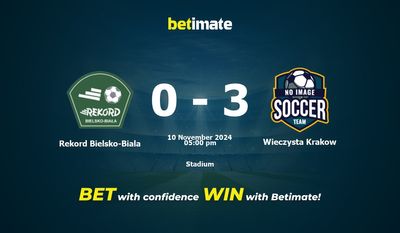 Soi kèo Rekord Bielsko-Biala vs Wieczysta Krakow, Tỷ lệ & Mẹo cá cược 10/11/2024