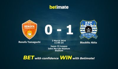 Soi kèo Renofa Yamaguchi vs Blaublitz Akita, Tỷ lệ & Mẹo cá cược 03/03/2024
