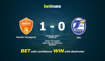 Renofa Yamaguchi vs Oita Dự đoán, Tỷ lệ cược & Mẹo cá cược 03/16/2025