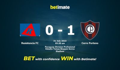 Soi kèo dự đoán Resistencia vs Cerro Porteno ngày 30/07/2023