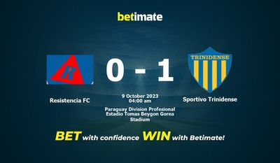 Dự đoán resistencia FC vs Sportivo Trinidense, tỷ lệ cá cược 08/10/2023