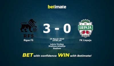 Dự đoán Rigas FS vs FK Liepaja, Tỷ lệ cược & Mẹo cá cược 29/03/2025
