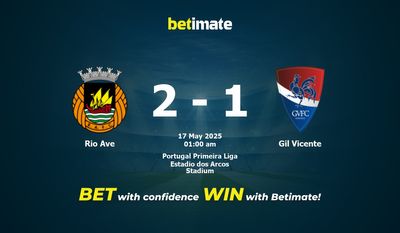 Dự đoán Rio Ave vs Gil Vicente, Tỷ lệ cược & Mẹo cá cược 16/05/2025