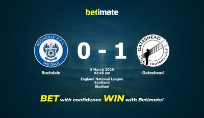 Dự đoán Rochdale vs Gateshead, Tỷ lệ cược & Mẹo cá cược 03/04/2025