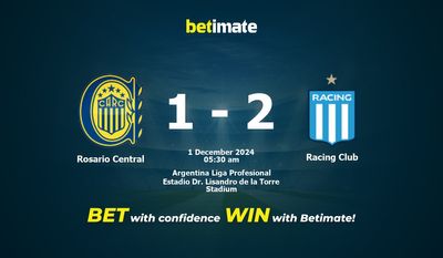 Dự đoán Rosario Central vs Racing Club, Tỷ lệ cược & Mẹo cá cược 30/11/2024