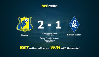 Dự đoán Rostov vs Krylia Sovetov, Tỷ lệ & Mẹo cá cược 07/12/2024