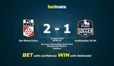 Dự đoán Rot-Weiss Erfurt vs Greifswalder SV 04, Tỷ lệ & Mẹo cá cược 12/04/2025