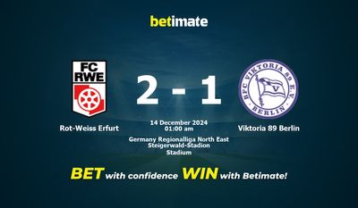 Dự đoán, Tỷ lệ cược & Mẹo cá cược Rot-Weiss Erfurt vs Viktoria 89 Berlin 13/12/2024