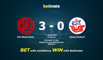 Dự đoán, Tỷ lệ cược & Mẹo cá cược Rot-Weiss Essen vs Hansa Rostock 04/06/2025