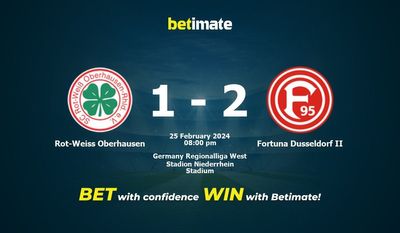 Dự đoán Rot-Weiss Oberhausen vs Fortuna Dusseldorf II, Tỷ lệ & Mẹo cá cược 25/02/2024