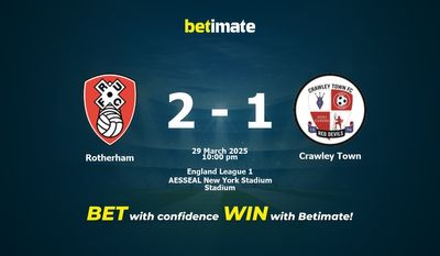 Dự đoán Rotherham vs Crawley Town, Tỷ lệ cược & Mẹo cá cược 29/03/2025