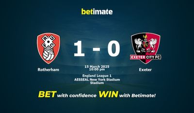 Dự đoán Rotherham vs Exeter, Tỷ lệ cược & Mẹo cá cược 03/15/2025