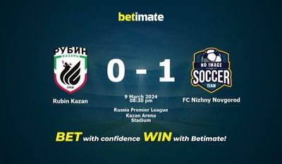 Dự đoán Rubin Kazan vs FC Nizhny Novgorod, tỷ lệ và tip cá cược 09/03/2024