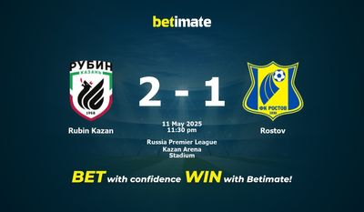 Dự đoán Rubin Kazan vs Rostov, Tỷ lệ cược & Mẹo cá cược 05/11/2025