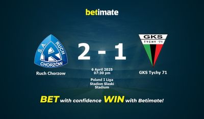 Soi kèo Ruch Chorzow vs GKS Tychy 71, tỷ lệ và tip cá cược 06/04/2025