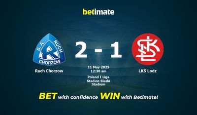 Soi kèo Ruch Chorzow vs LKS Lodz, Tỷ lệ & Mẹo cá cược 10/05/2025