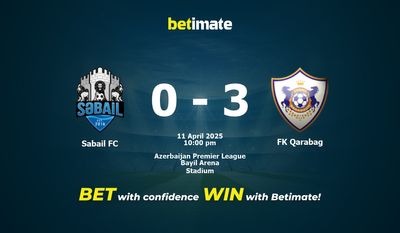 Dự đoán Sabail FC vs FK Qarabag, Tỷ lệ cược & Mẹo cá cược 04/11/2025