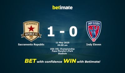 Dự đoán Sacramento Republic vs Indy Eleven, Tỷ lệ cược & Mẹo cá cược 05/11/2025
