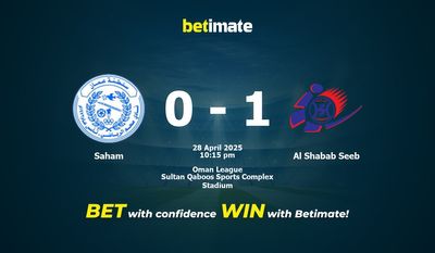 Dự đoán Saham vs Al Shabab Seeb, Tỷ lệ cược & Mẹo cá cược 28/04/2025