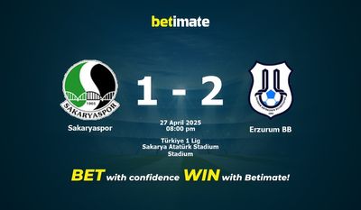 Dự đoán Sakaryaspor vs Erzurum BB, tỷ lệ và tip cá cược 27/04/2025
