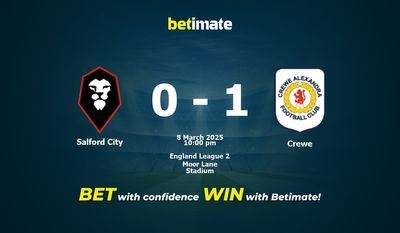 Dự đoán Salford City vs Crewe, Tỷ lệ cược & Mẹo cá cược 03/08/2025
