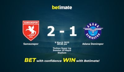 Soi kèo Samsunspor vs Adana Demirspor, Tỷ lệ & Mẹo cá cược 09/03/2025