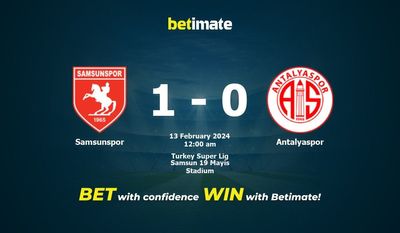 Soi kèo Samsunspor vs Antalyaspor, Tỷ lệ & Mẹo cá cược 12/02/2024