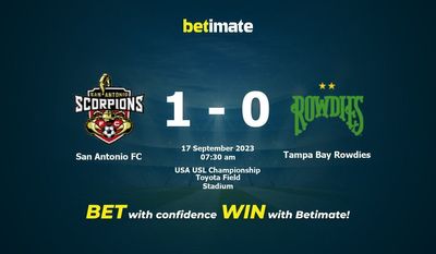 San Antonio FC vs Tampa Bay Rowdies Dự đoán, tỷ lệ và tip cá cược 17/09/2023